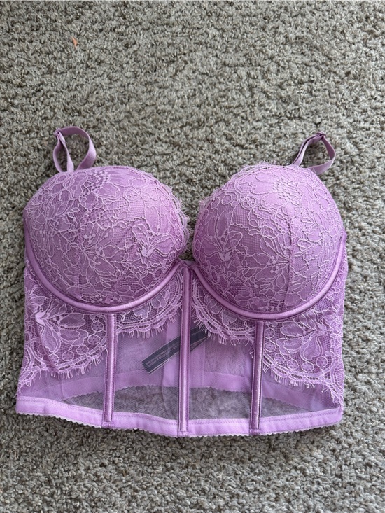Victoria's Secret Tops - Victoria's Secret Lavender Lace Longline Bustier
